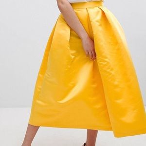 Closet London London Full Prom Sateen Midi Skirt